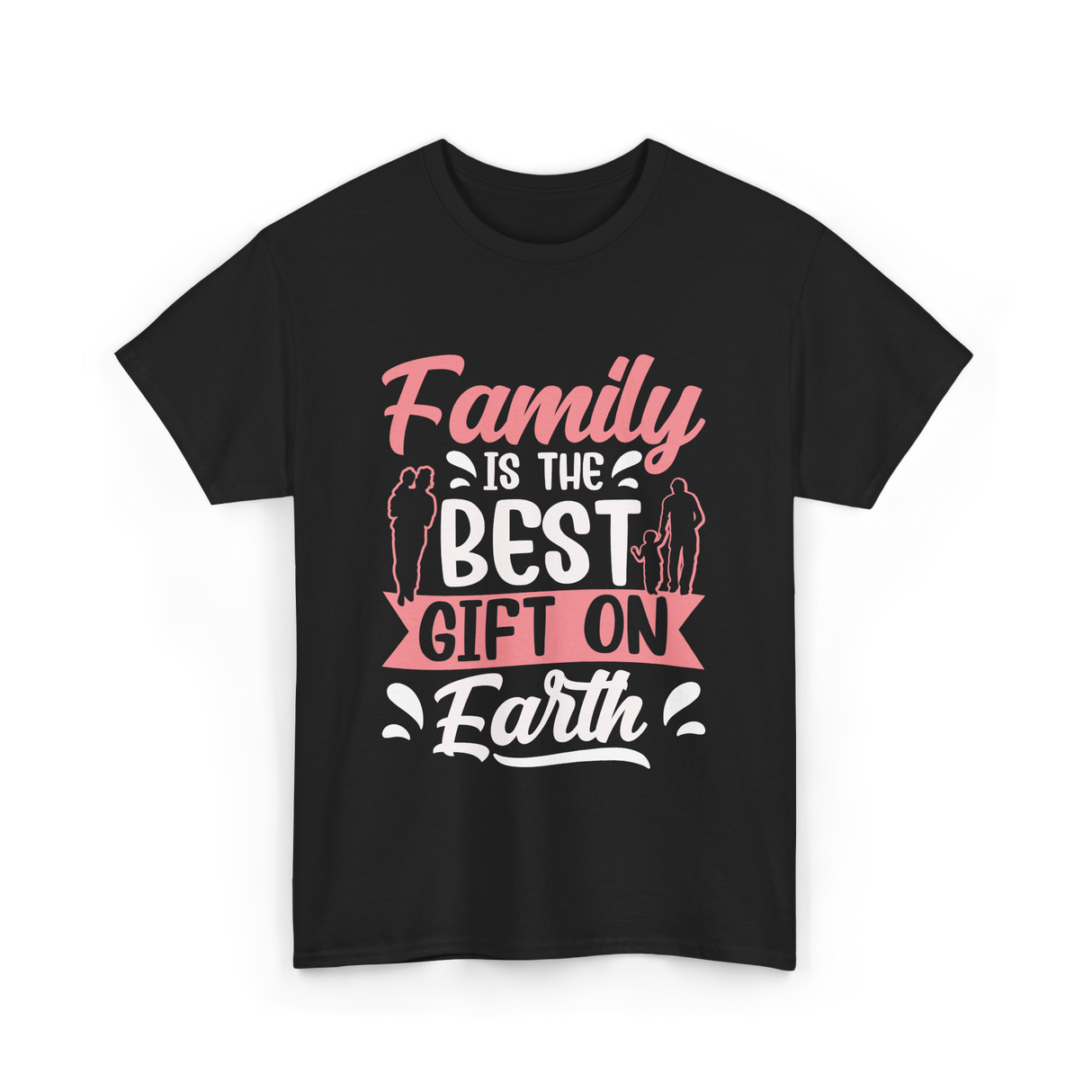 Family Is The Best Family T-Shirt - Black