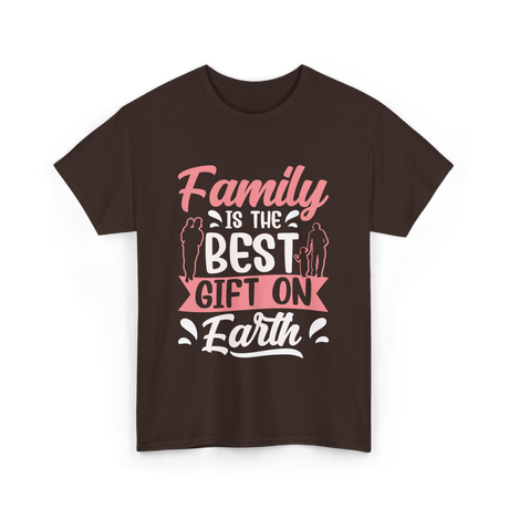 Family Is The Best Family T-Shirt - Dark Chocolate