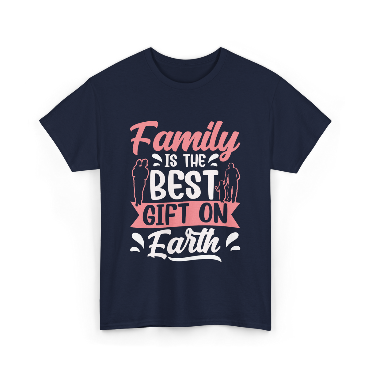 Family Is The Best Family T-Shirt - Navy