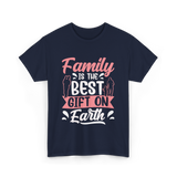 Family Is The Best Family T-Shirt - Navy