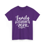 Family Reunion 2024 Family Gathering T-Shirt - Purple
