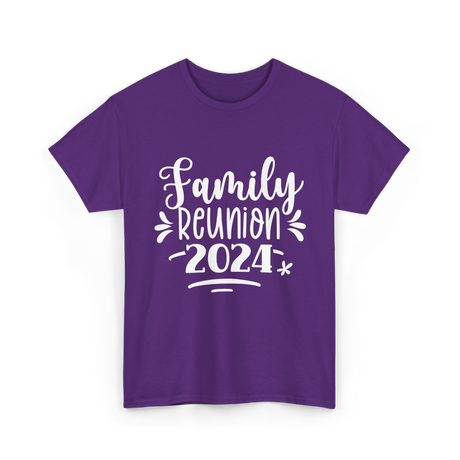 Family Reunion 2024 Family Gathering T-Shirt - Purple