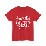Family Reunion 2024 Family Gathering T-Shirt - Red