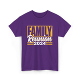 Family Reunion 2024 Gathering T-Shirt - Purple