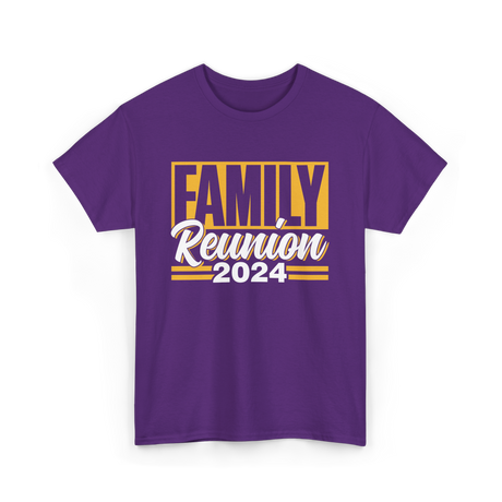 Family Reunion 2024 Gathering T-Shirt - Purple