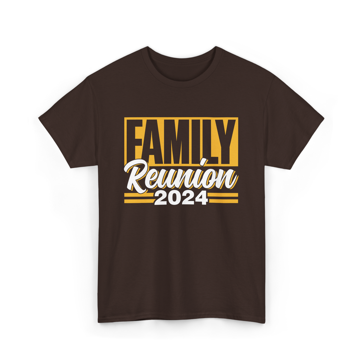 Family Reunion 2024 Gathering T-Shirt - Dark Chocolate