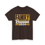 Family Reunion 2024 Gathering T-Shirt - Dark Chocolate