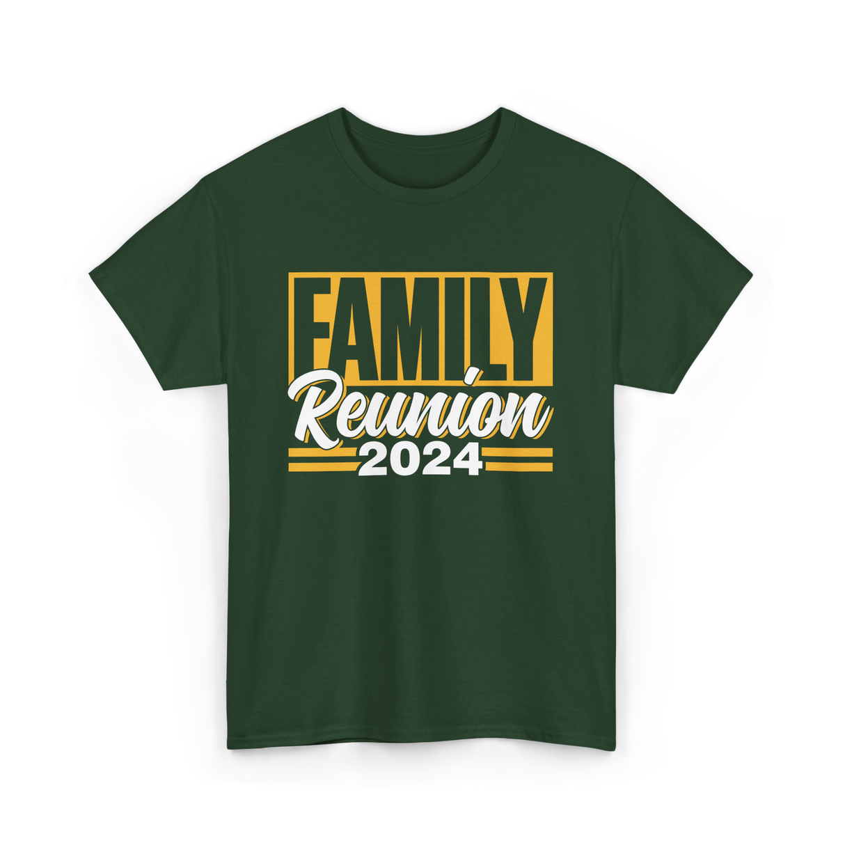 Family Reunion 2024 Gathering T-Shirt - Forest Green