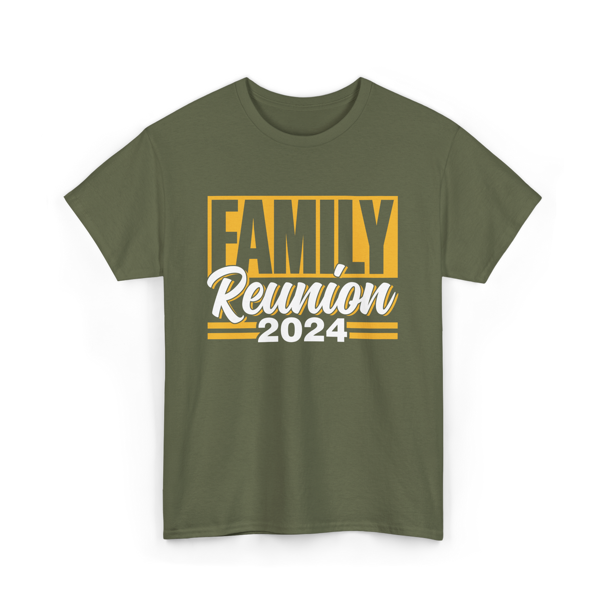 Family Reunion 2024 Gathering T-Shirt - Military Green