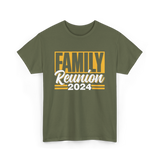 Family Reunion 2024 Gathering T-Shirt - Military Green