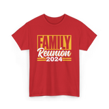 Family Reunion 2024 Gathering T-Shirt - Red