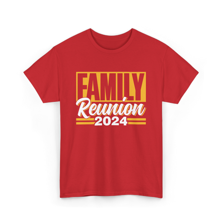 Family Reunion 2024 Gathering T-Shirt - Red