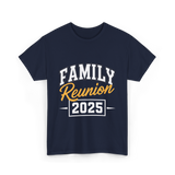 Family Reunion 2025 Gathering T-Shirt - Navy