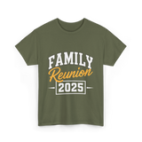 Family Reunion 2025 Gathering T-Shirt - Military Green