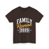 Family Reunion 2025 Gathering T-Shirt - Dark Chocolate