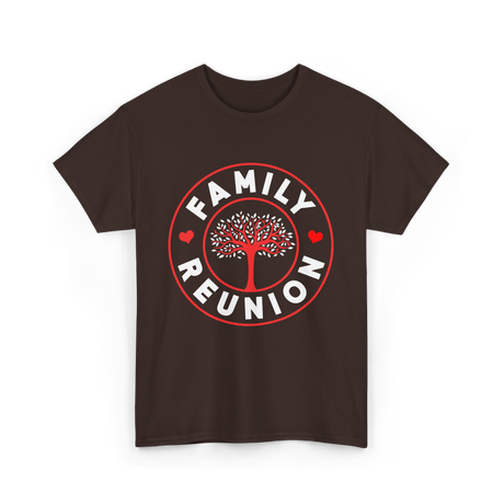 Family Reunion Family Gathering Connection T-Shirt - Dark Chocolate