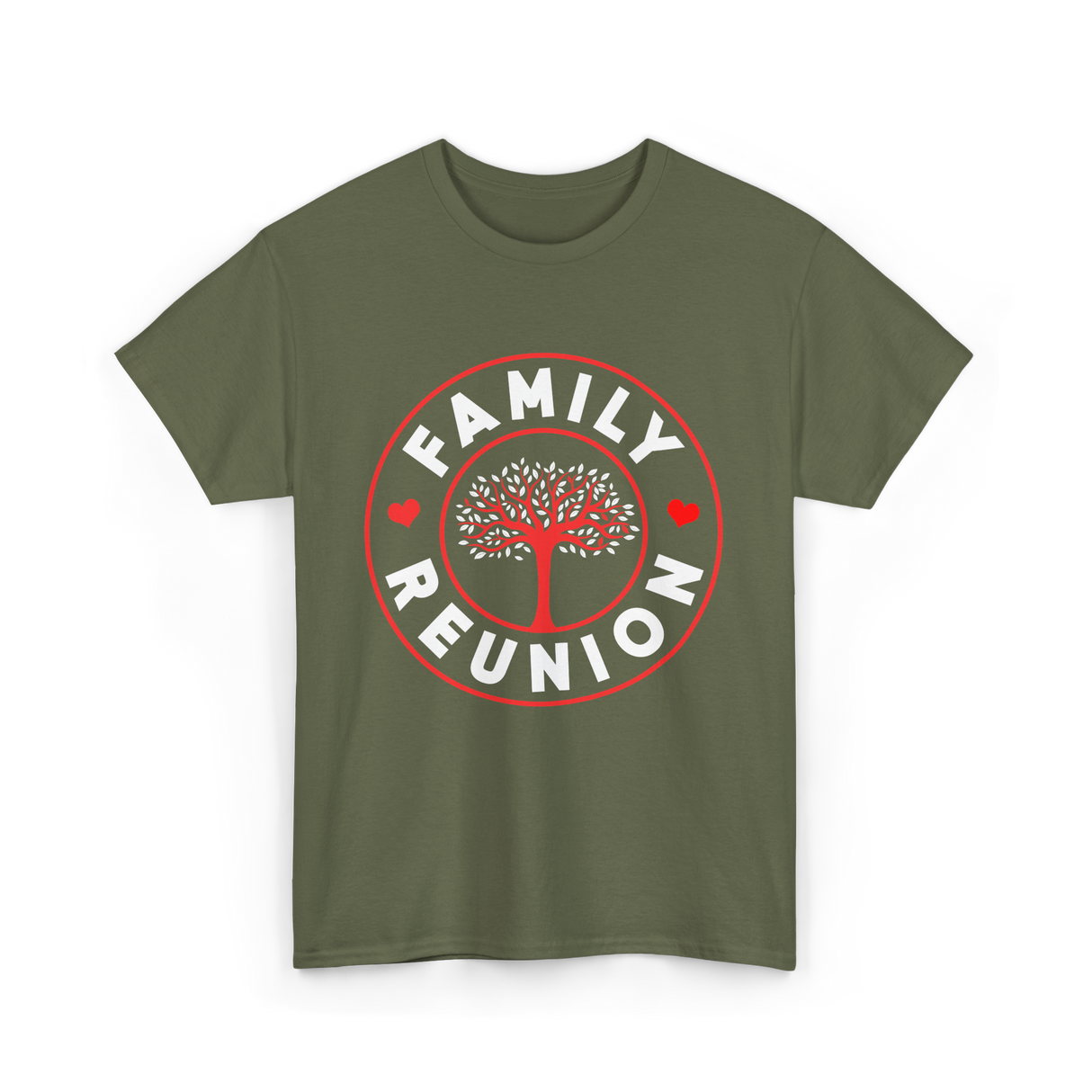 Family Reunion Family Gathering Connection T-Shirt - Military Green