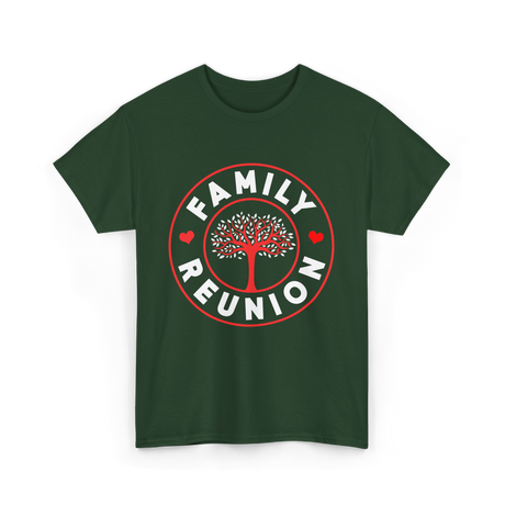 Family Reunion Family Gathering Connection T-Shirt - Forest Green