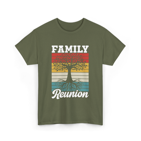 Family Reunion Family Gathering T-Shirt - Military Green