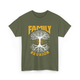 Family Reunion Family Gathering T-Shirt - Military Green