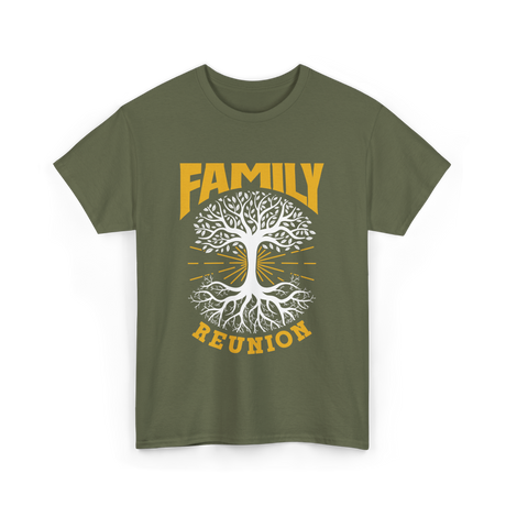 Family Reunion Family Gathering T-Shirt - Military Green