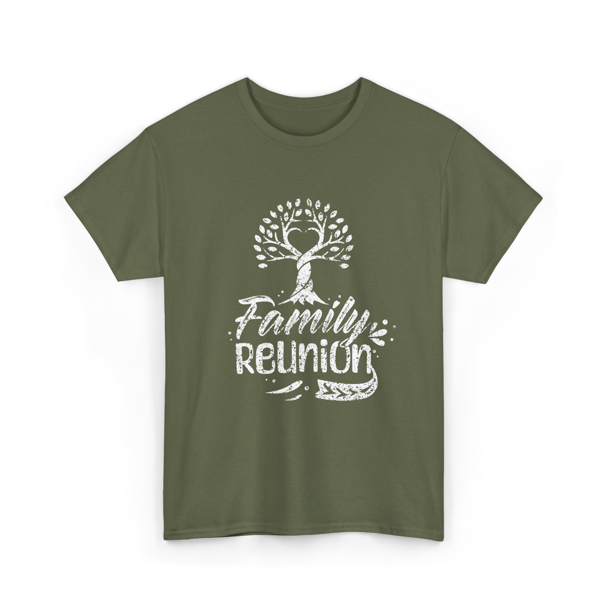 Family Reunion Family Get Together T-Shirt - Military Green