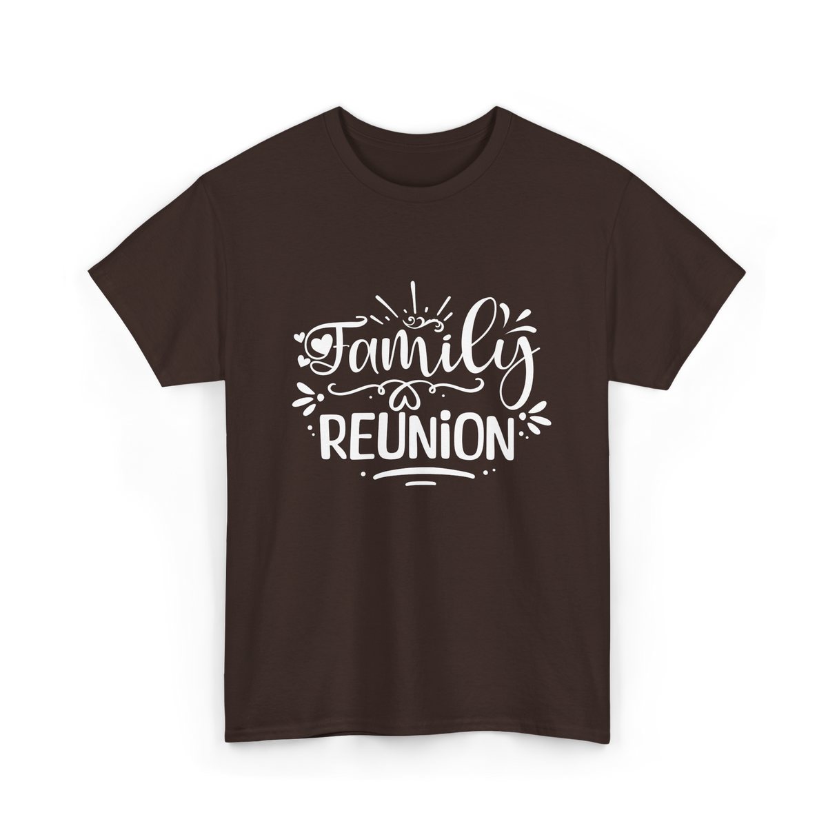 Family Reunion Gathering Families T-Shirt - Dark Chocolate