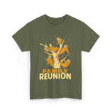 Family Reunion Sloths Gathering T-Shirt - Military Green