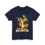 Family Reunion Sloths Gathering T-Shirt - Navy