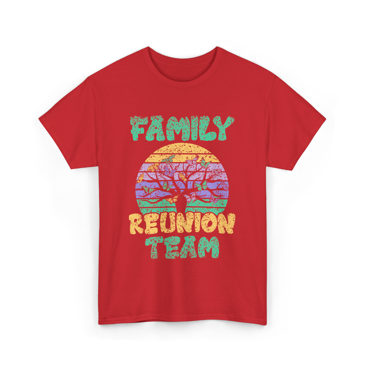 Family Reunion Team Gathering T-Shirt - Red