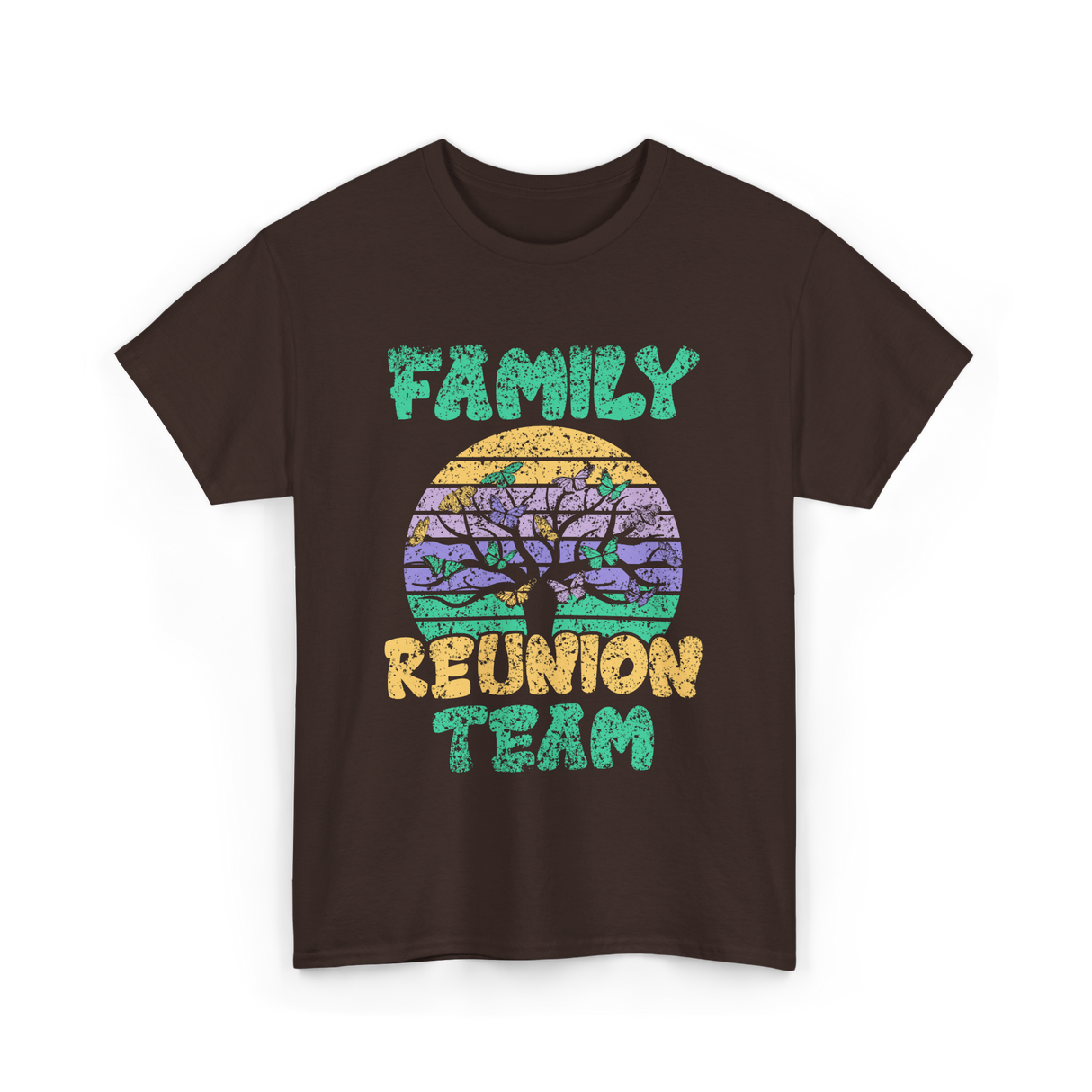 Family Reunion Team Gathering T-Shirt - Dark Chocolate