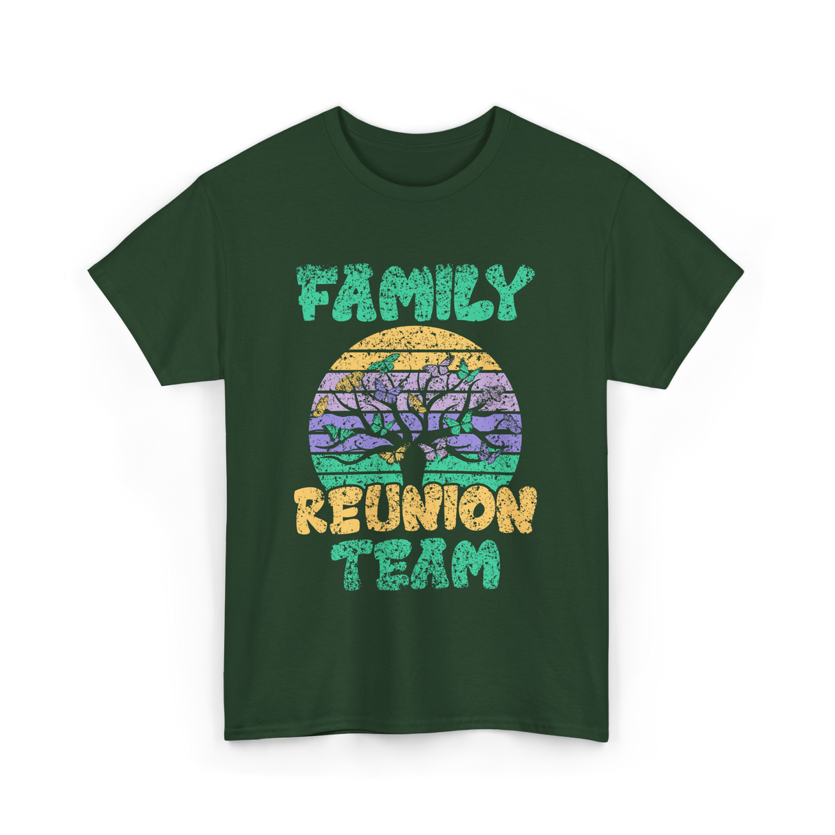 Family Reunion Team Gathering T-Shirt - Forest Green