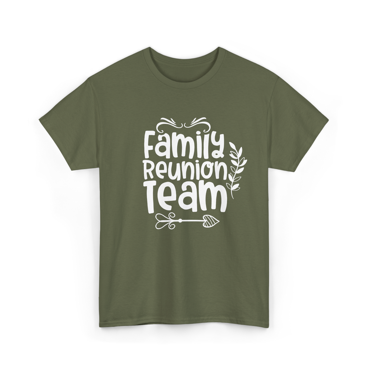 Family Reunion Team Gathering T-Shirt - Military Green