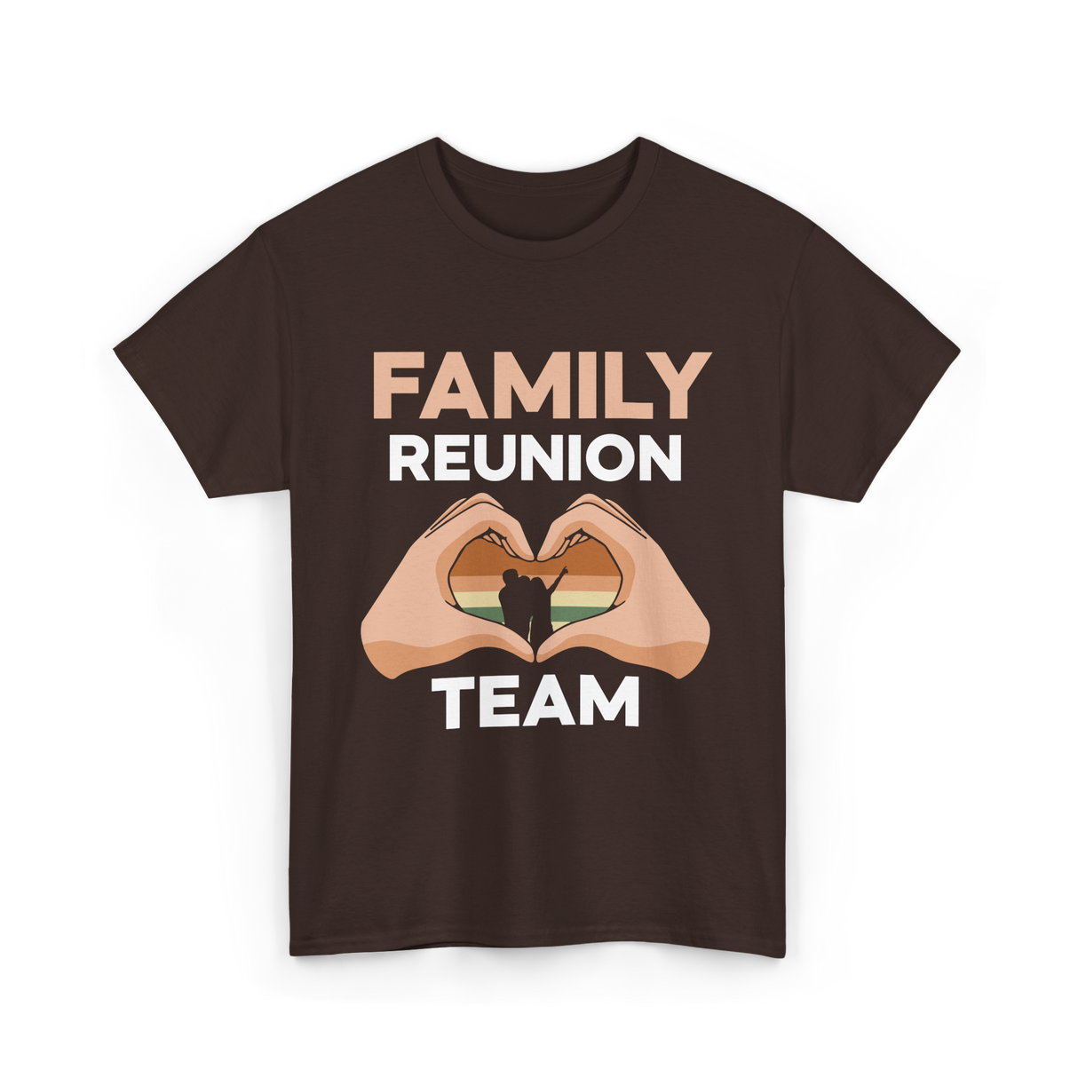 Family Reunion Team Gathering T-Shirt - Dark Chocolate