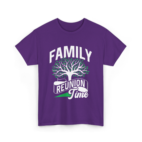 Family Reunion Time Family Gathering T-Shirt - Purple