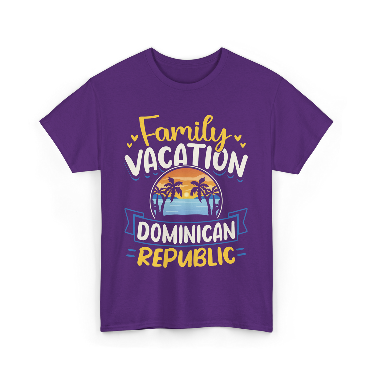 Family Vacation Dominican Republic Trip T-Shirt - Purple