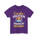 Family Vacation Dominican Republic Trip T-Shirt - Purple