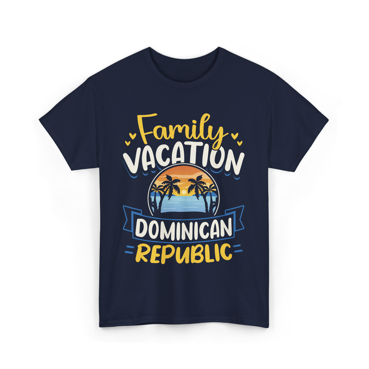 Family Vacation Dominican Republic Trip T-Shirt - Navy