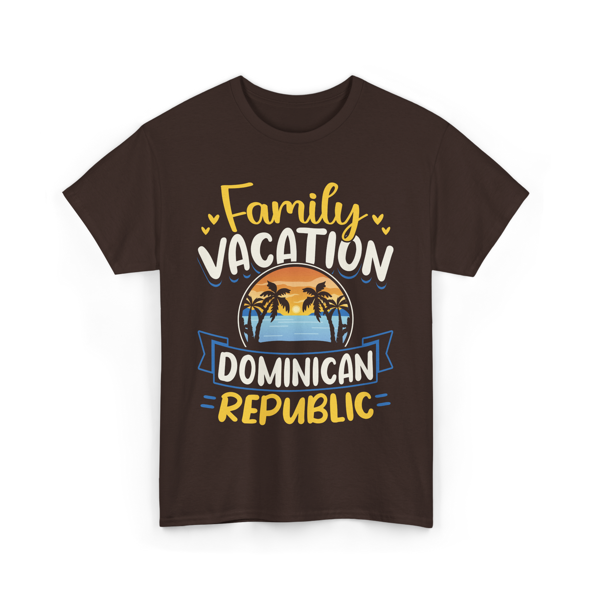 Family Vacation Dominican Republic Trip T-Shirt - Dark Chocolate