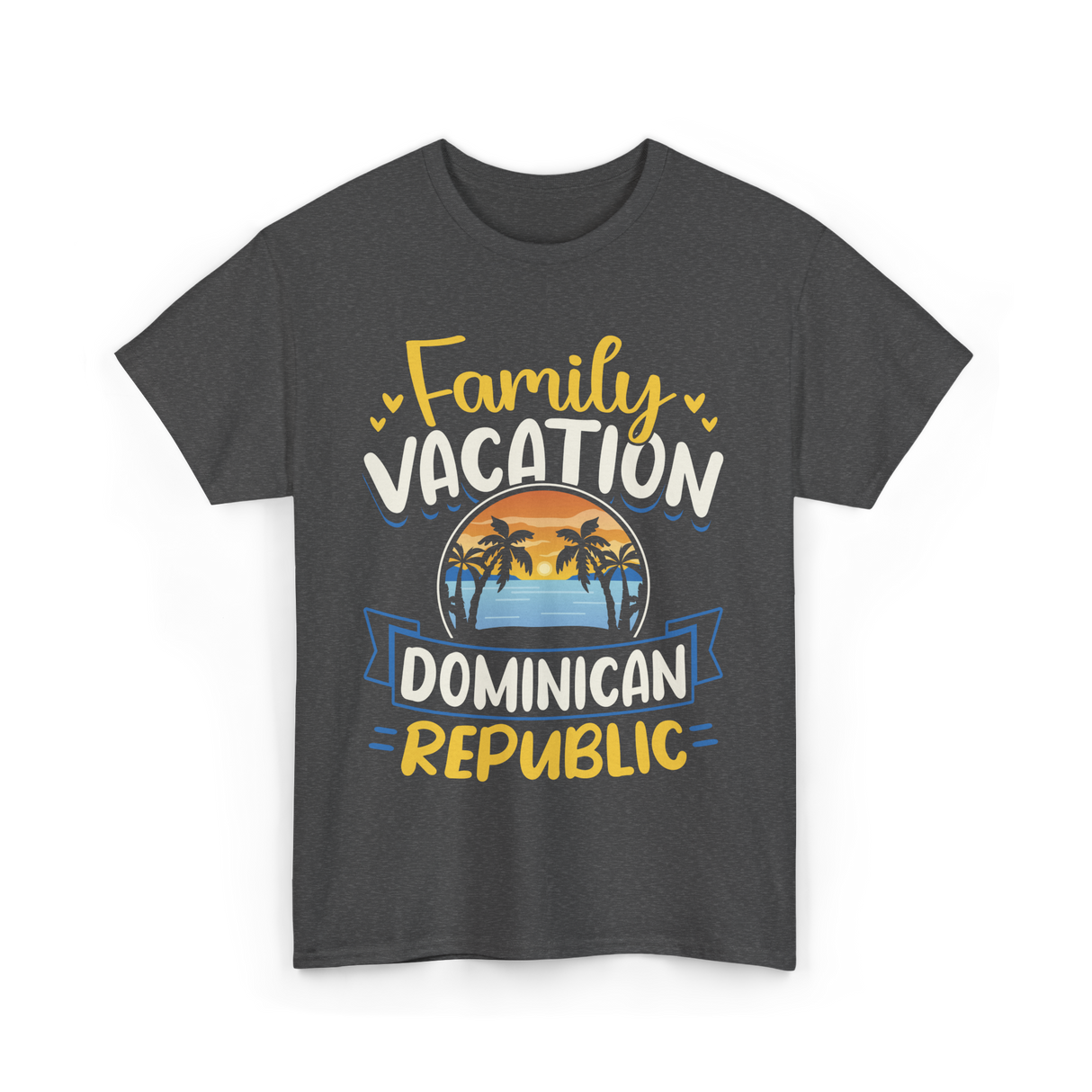 Family Vacation Dominican Republic Trip T-Shirt - Dark Heather