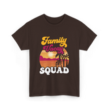 Family Vacay Squad Vacation T-Shirt - Dark Chocolate