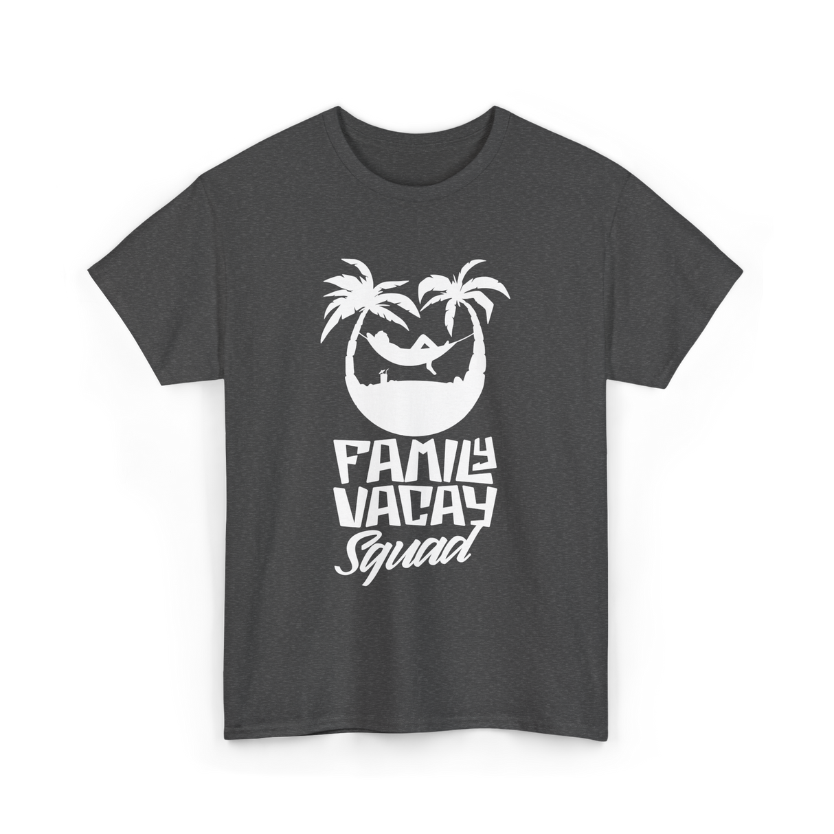 Family Vacay Squad Vacation Travel T-Shirt - Dark Heather