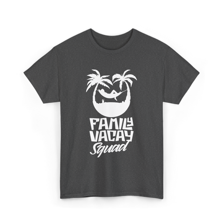 Family Vacay Squad Vacation Travel T-Shirt - Dark Heather