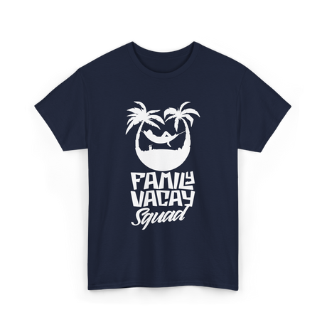 Family Vacay Squad Vacation Travel T-Shirt - Navy