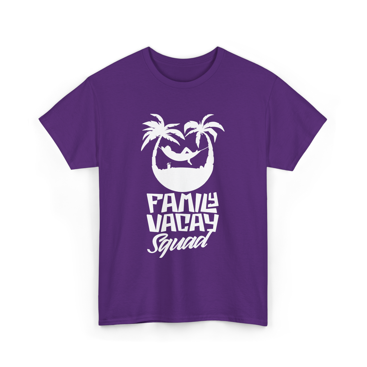 Family Vacay Squad Vacation Travel T-Shirt - Purple