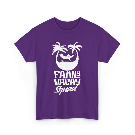 Family Vacay Squad Vacation Travel T-Shirt - Purple