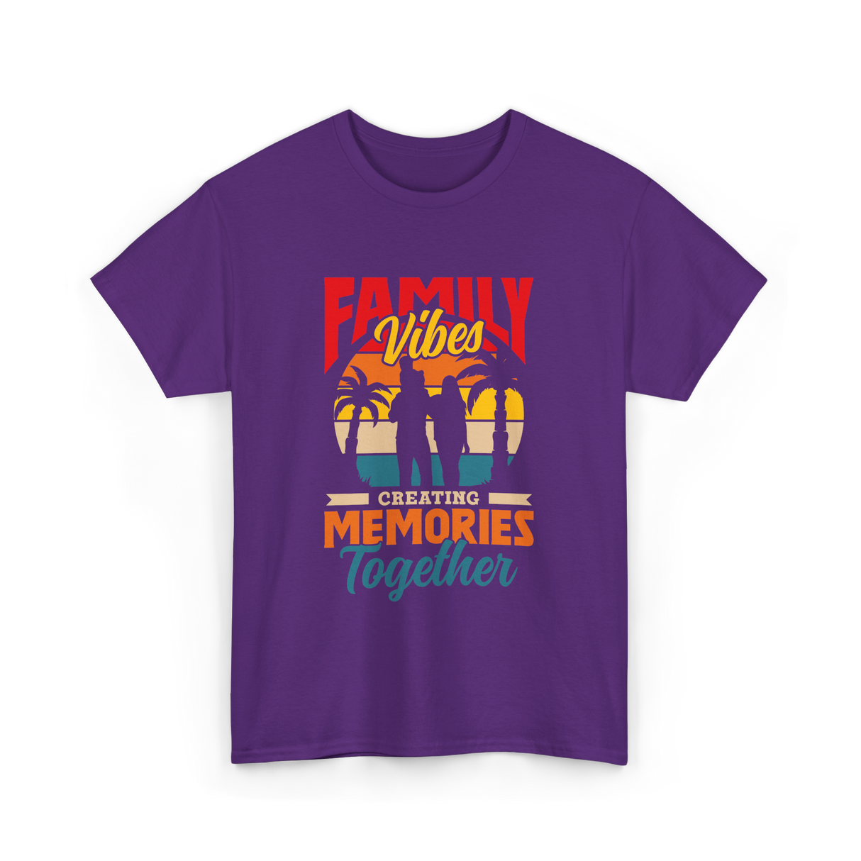 Family Vibes Creating Memories Together T-Shirt - Purple