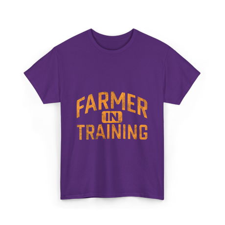 Farmer in Training Agriculture Farming T-Shirt - Purple