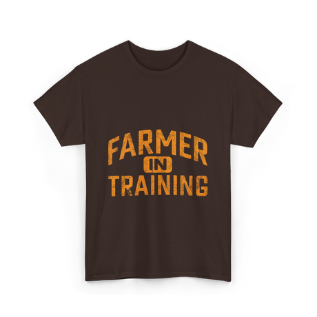 Farmer in Training Agriculture Future T-Shirt - Dark Chocolate