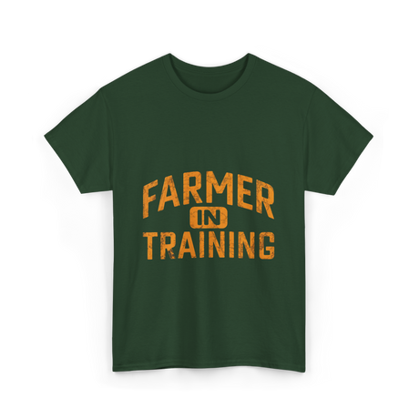 Farmer in Training Agriculture Future T-Shirt - Forest Green